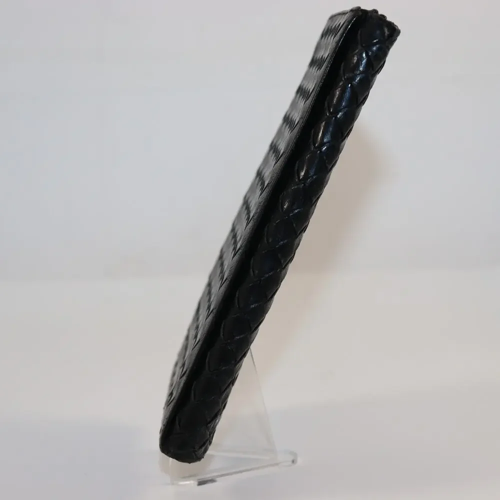 Bottega‎ Veneta Black Intrecciato Leather Wallet